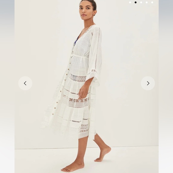 Veronica Beard White Midi Dress - Picture 2 of 11